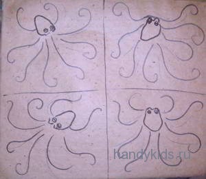 Как рисовать осьминогов