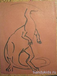  Как рисовать динозавра