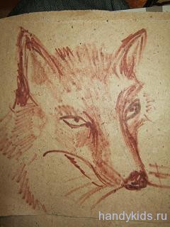 Нарисуем портрет лисы
