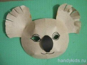 Маска коалы Изготовление масок из бумаги и картона