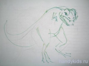   Рисунок тиранозавр Рекс