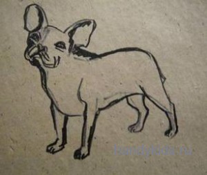 Урок рисования:собака