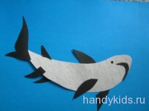   Как сделать акулу из бумаги