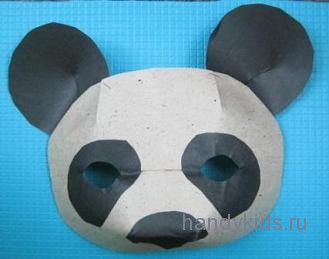Готовая маска панды