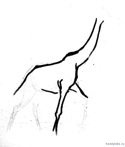 Рисуем жирафа поэтапно