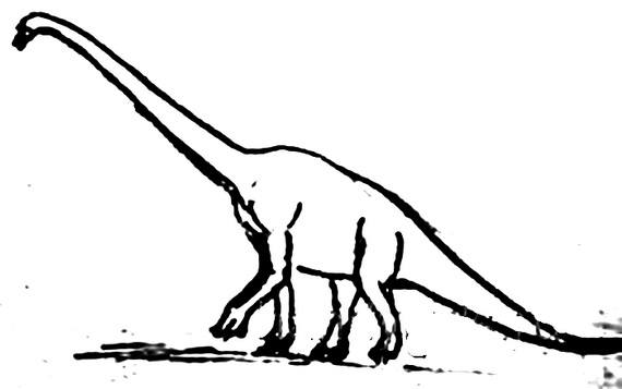 Рисунок брахиозавр