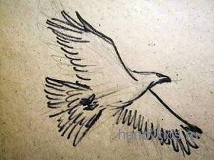  Рисуем летящего орла