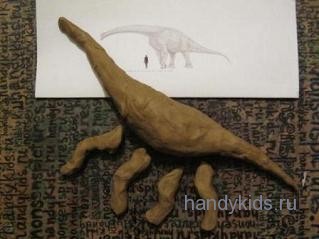  Как слепить динозавра из пластилина