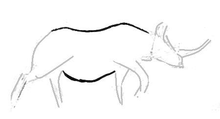 Рисуем африканского носорога
