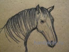 Рисуем голову лошади