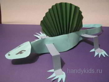  Эдафозавр -динозавр из бумаги