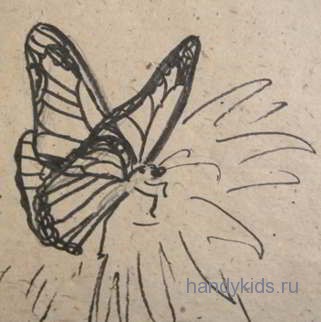   Бабочка-рисунок
