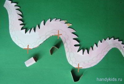  как сделать дракона из бумаги