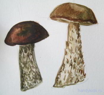  Рисунок грибы