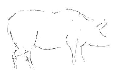 Рисунок свинья
