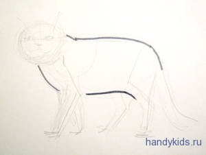 Как рисовать кошку