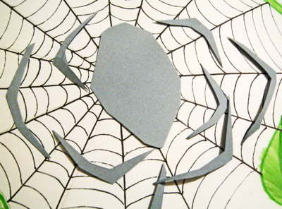 Лапы для паука из бумаги