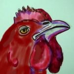 Рисунок головы петуха