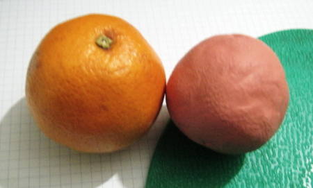 Слепим апельсин