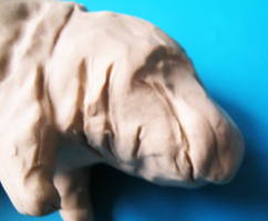 Лепка:голова бегемота