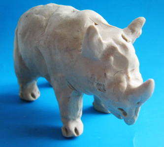 Урок лепки :носорог из пластилина.