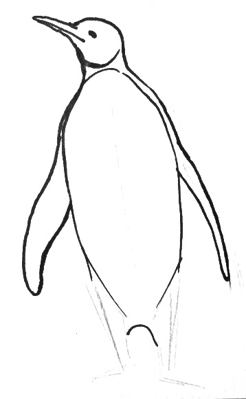 Урок рисования пингвина