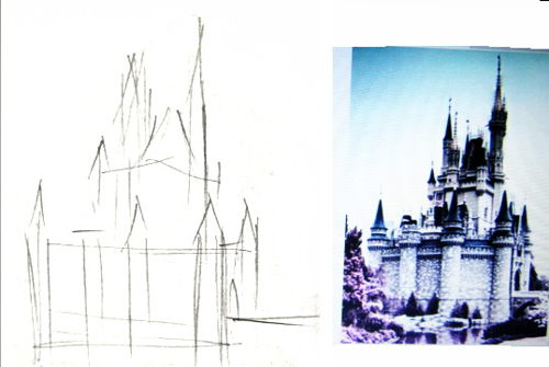 Как нарисовать Замок